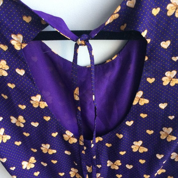 Sugar+Lips purple and gold summer dress - Picture 4 of 4